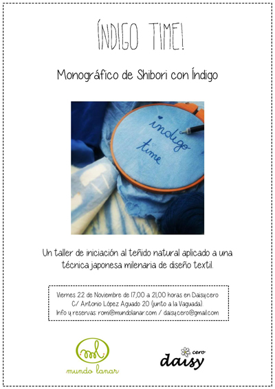 Monográfico de Shibori con Índigo en Daysi.cero