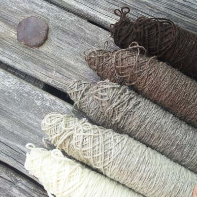 Canillas de colores naturales