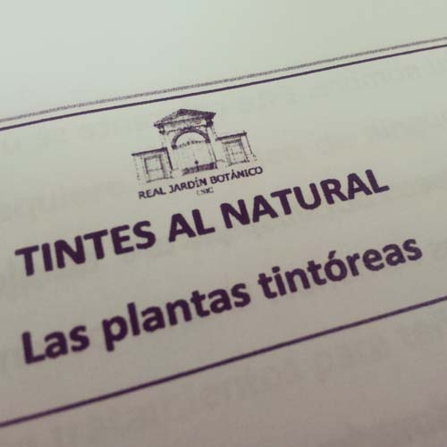El taller de tintes naturales del botánico