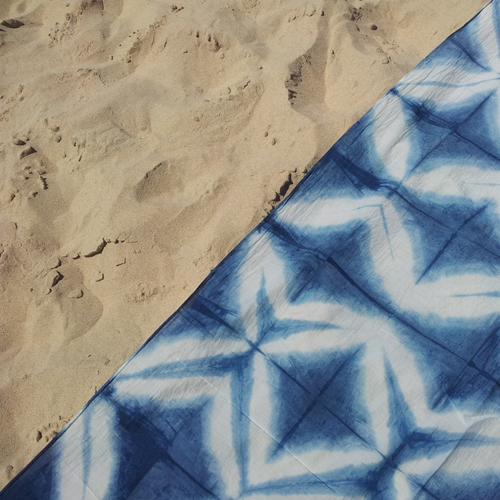Shibori on the sand