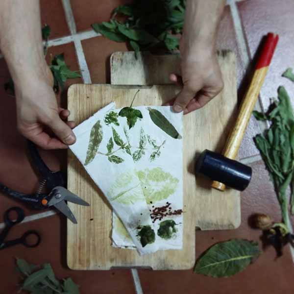 Experiments with botanical prints Mundo Lanar